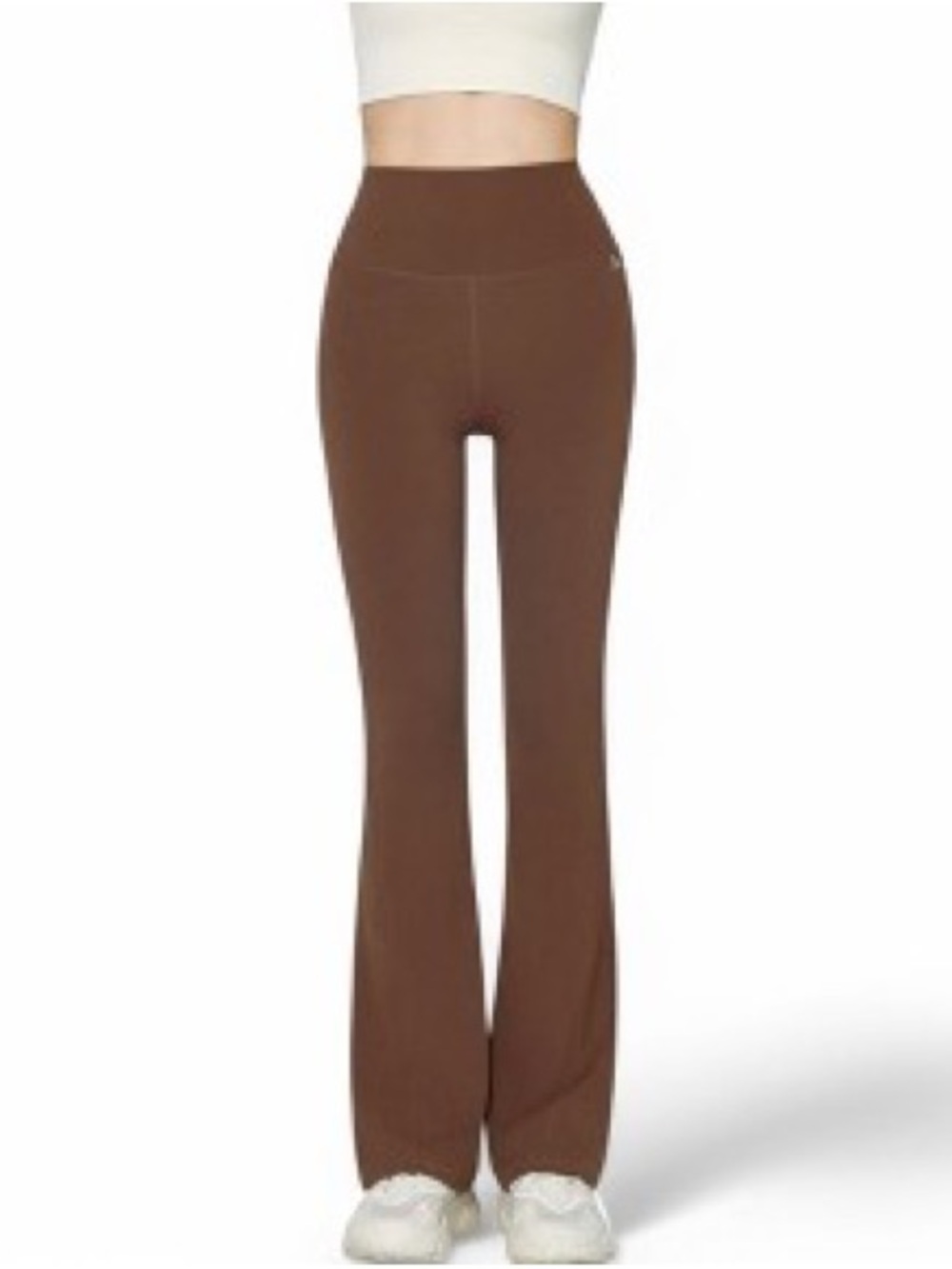 High-Waist Brown Flare leggings Pants multiple sizes